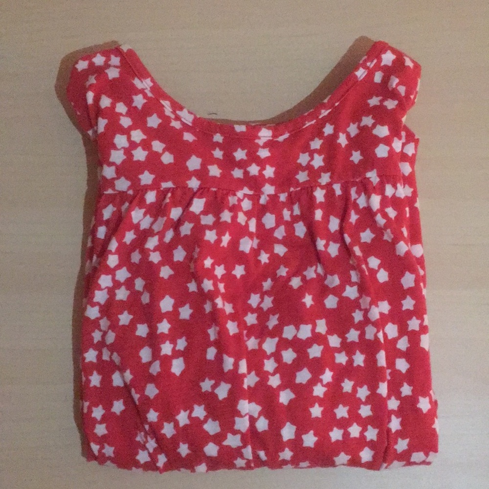 Kids red, star dress.